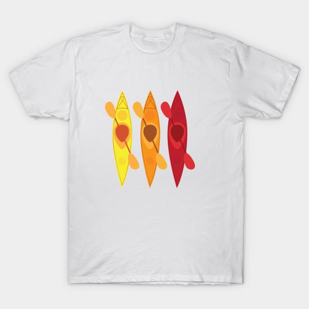 Kayaks T-Shirt by Namarqueza